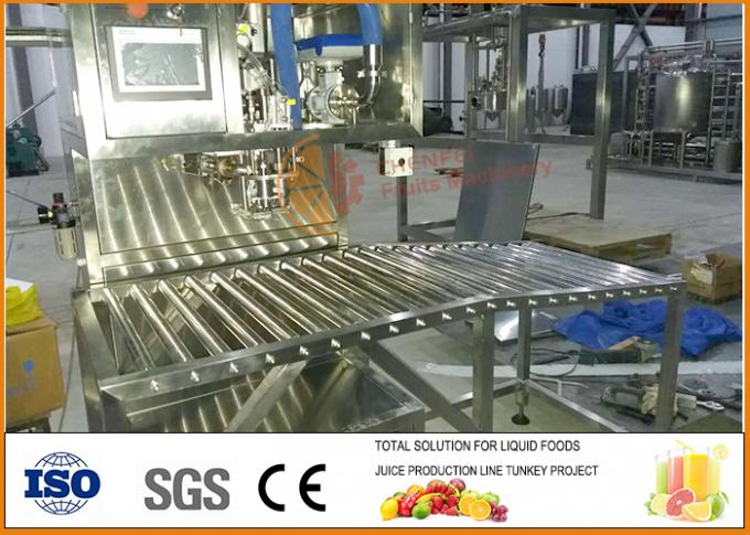 Saft und Stau 10L 120-150 Bags/h aseptische heiße SCHELLFISCH Füllmaschine